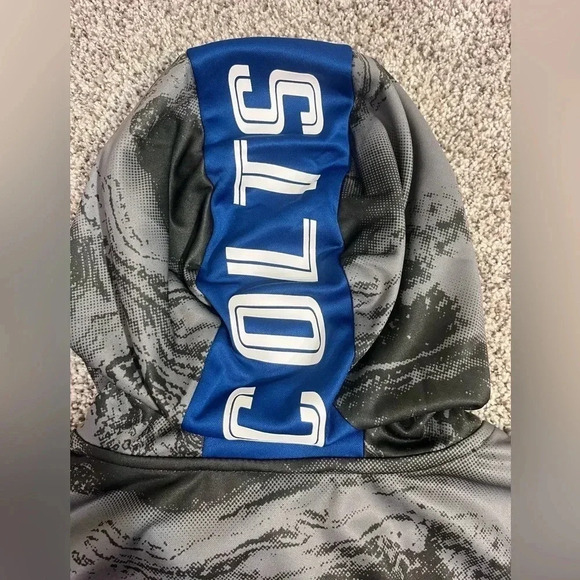 NFL Team Apparel Youth Indianapolis Colts All Out Blitz Team Color Hoodie SizeXL - Picture 4 of 8